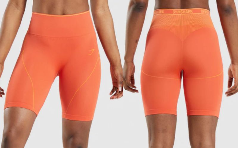 Gymshark Womens Training Loose Fit Shorts Thick Band Papaya Orange Size  Medium (Retail $30) - Dutch Goat